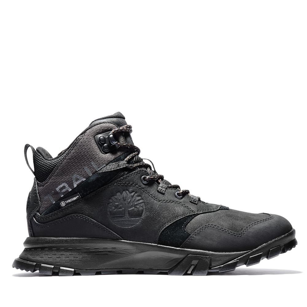 Botas de Montaña Timberland Argentina Hombre - Garrison Trail Waterproof Mid - Negras - NQIHUD-713